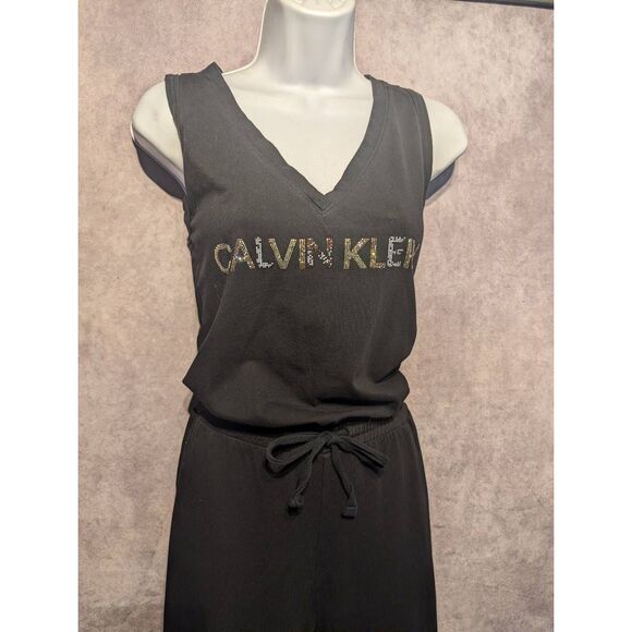 Calvin Klein cotton Capri jumpsuit size large - Picture 2 of 4